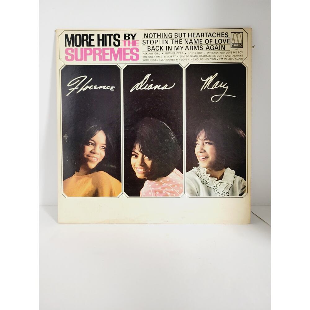 Vintage 1965 More Hits By The Supremes Vinyl Record TESTED WORKS